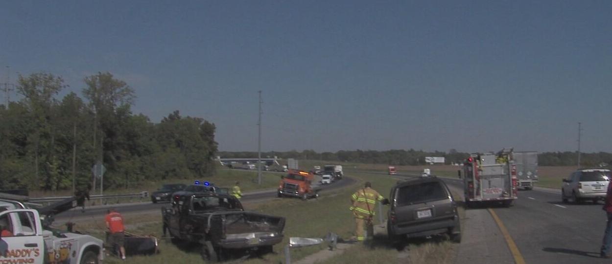 A crash in Perry Township sends two people to the hospital